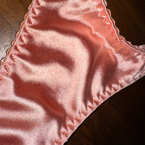 Pink Satiny Bralette & Panties Intimates & Sleepwear - Picture 2 of 6